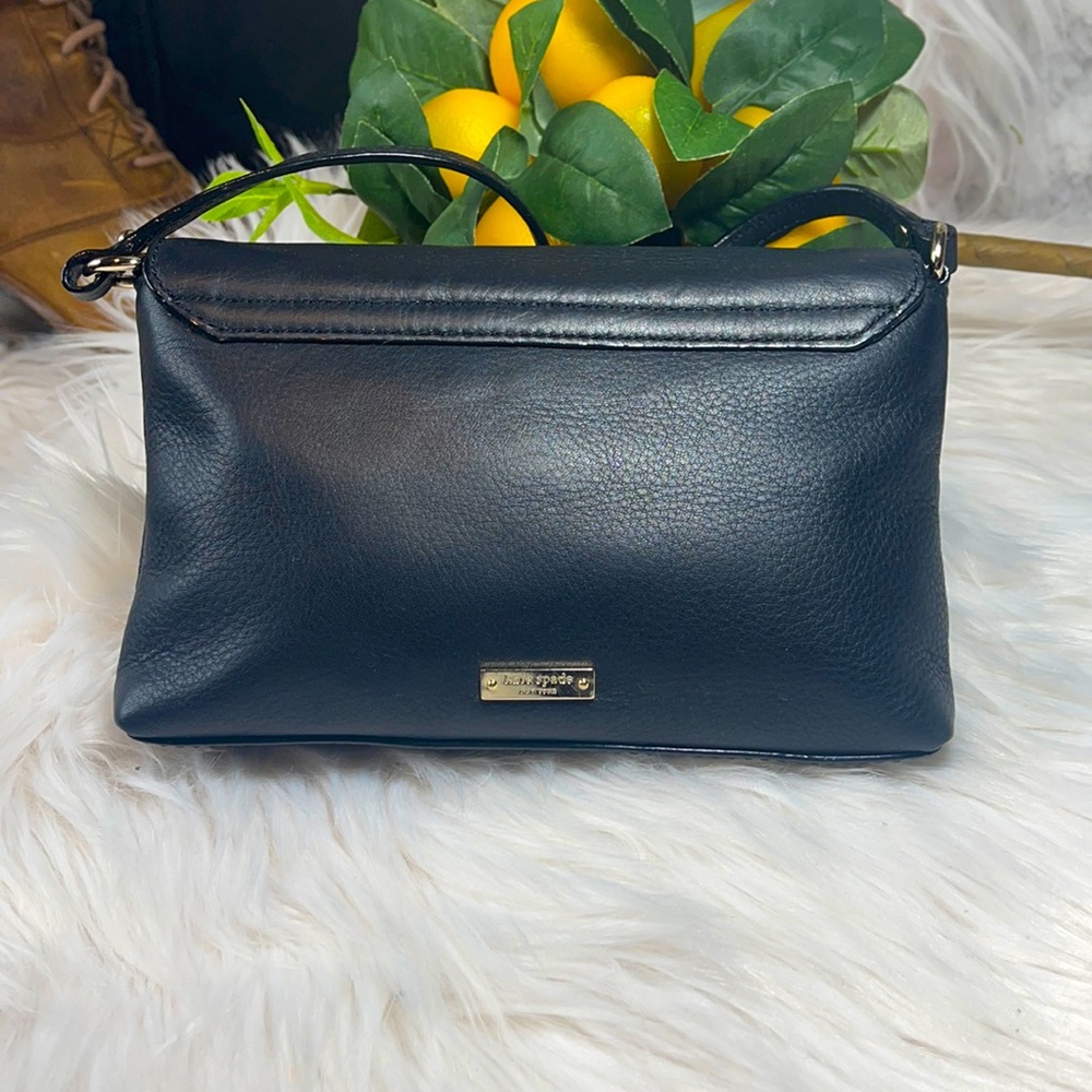 Final 👉🏽 KATE SPADE PURSE IPHONE HOLDER BLACK BOW BAG - Picture 2 of 10